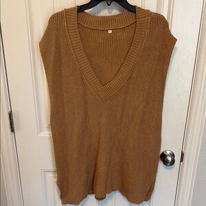 Deep V-Neck Sweater Vest size XL